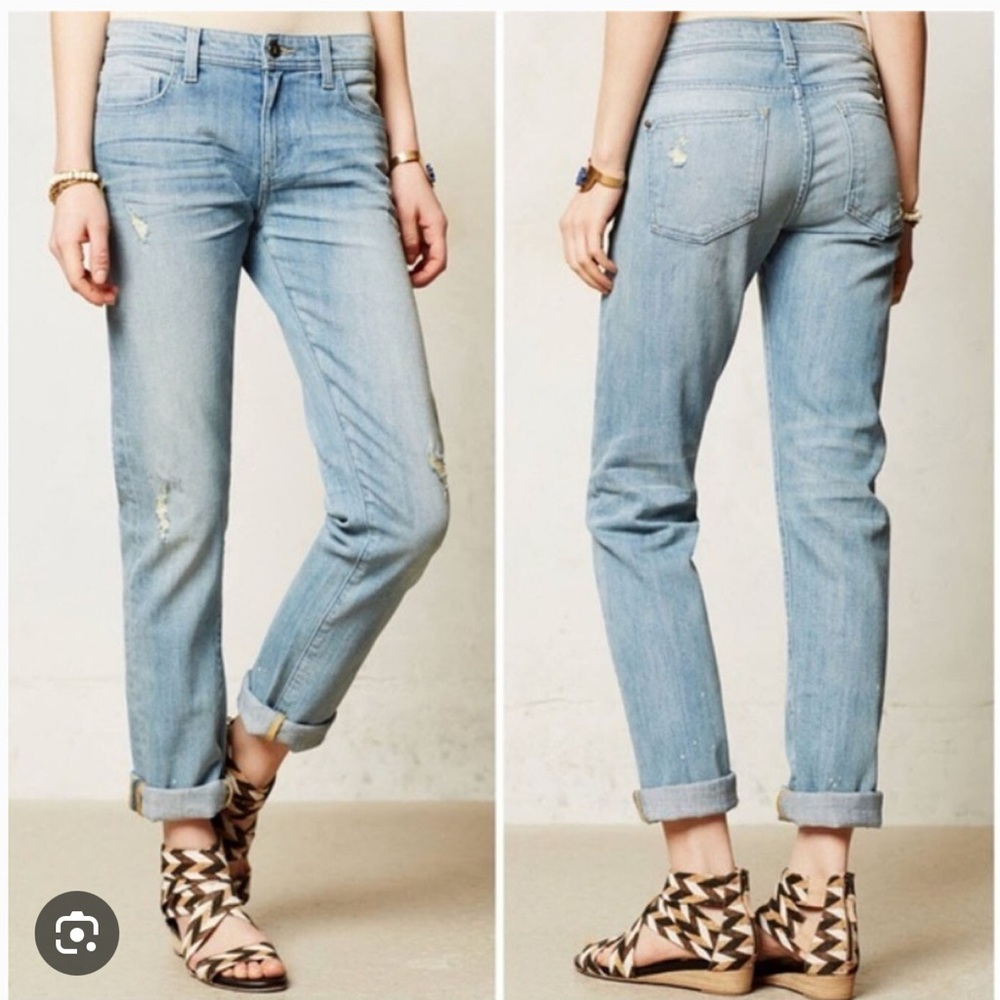 Pilcro and the lettterpress Anthropologie straight leg jeans